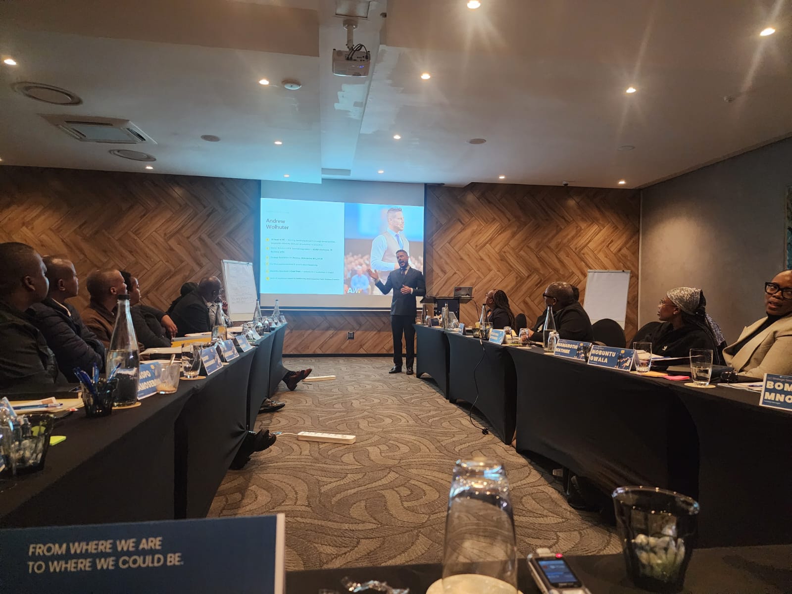 Andrew facilitating the FASSET strategic session