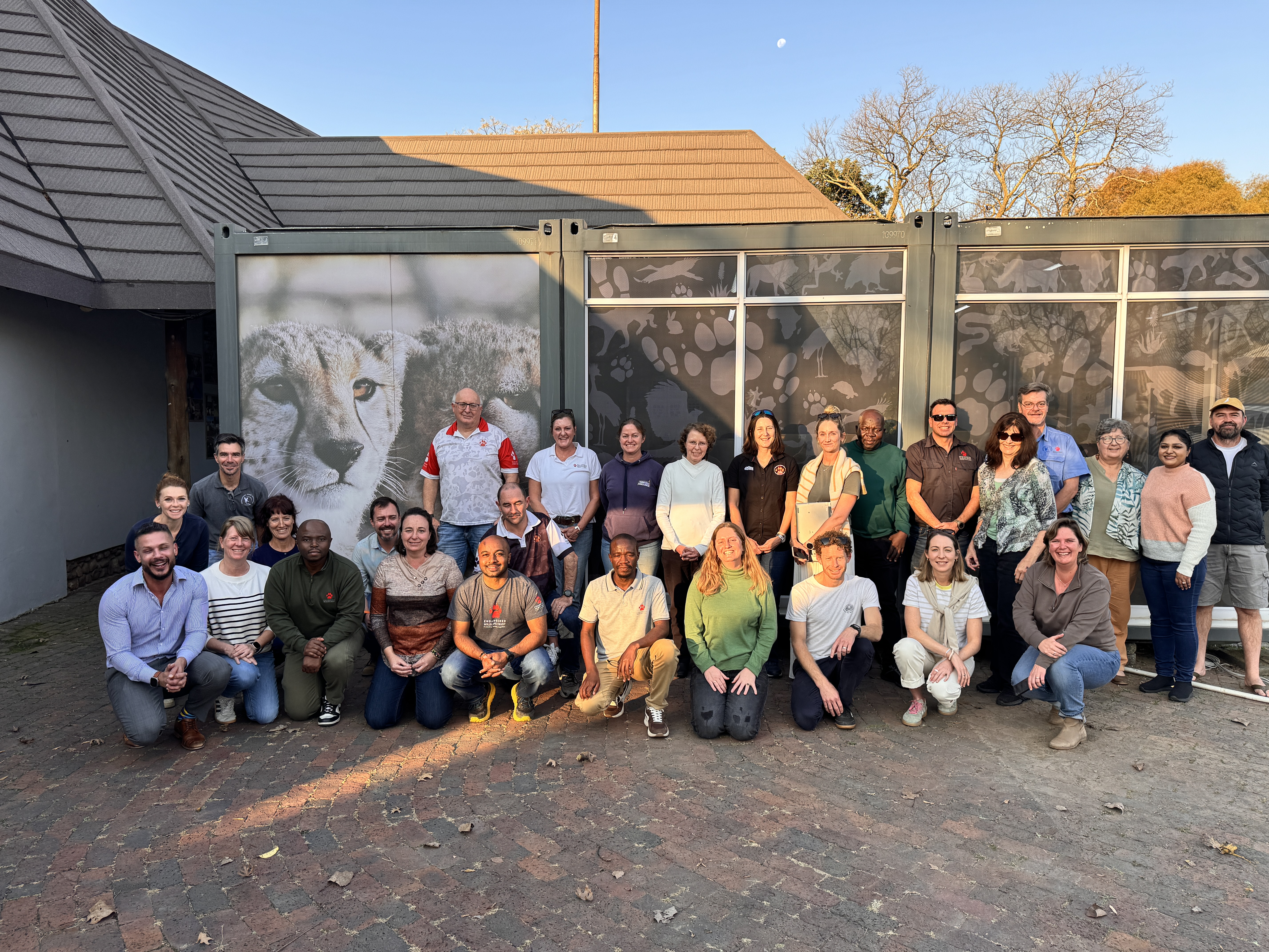 Andrew with delegates at the Endangered Wildlife Trust Leadership Lab